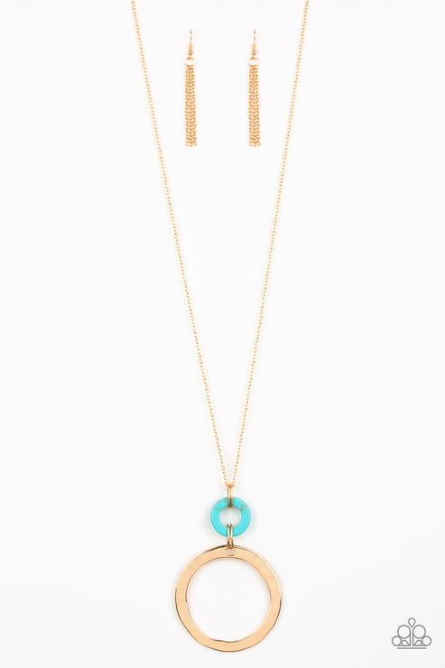 Optical Illusion Gold Necklace