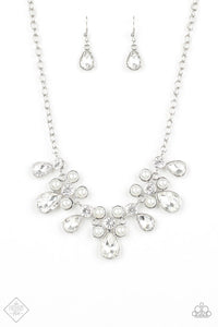 Demurely Debutante White Necklace