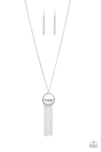 Terra Tassel Silver Necklace