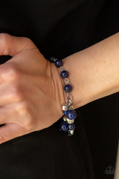 Glossy Glow Blue Bracelet