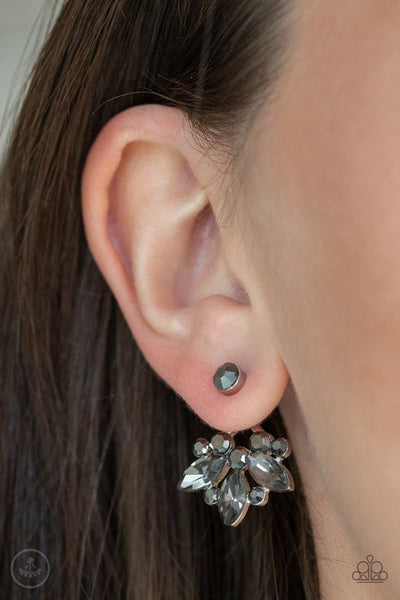 Crystal Constellations Silver Post Earrings