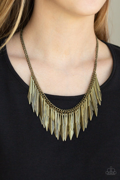 The Thrill Seeker Brass Necklace