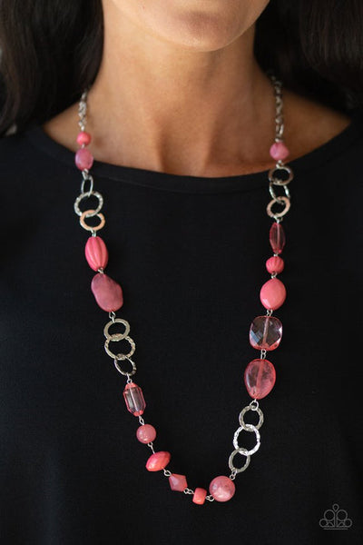 Prismatic Paradise Pink Necklace