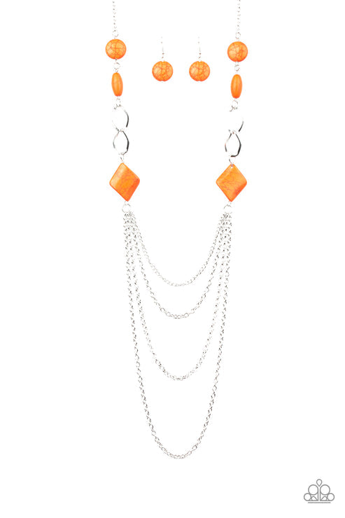 Desert Dawn Orange Necklace