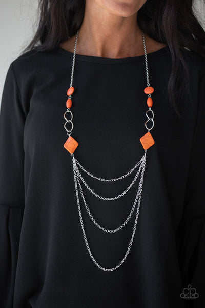 Desert Dawn Orange Necklace