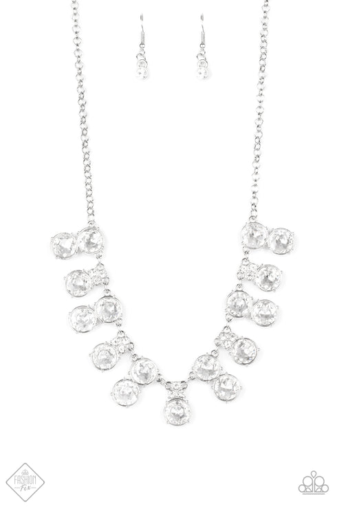 Top Dollar Twinkle White Necklace