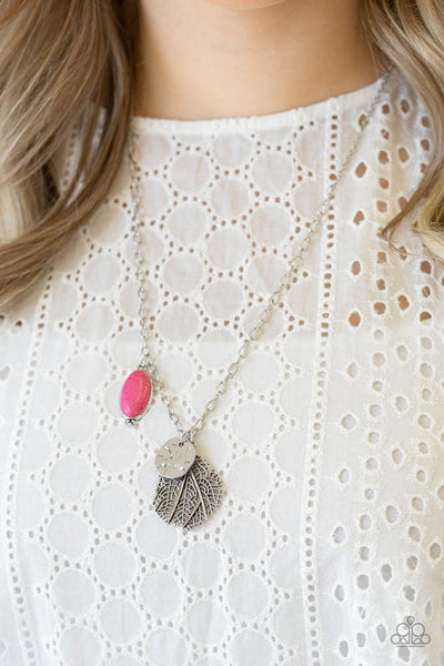 Free-Spirited Forager Pink Necklace