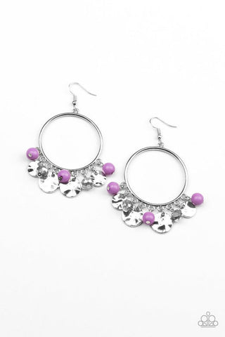 Chroma Chimes Purple Earring