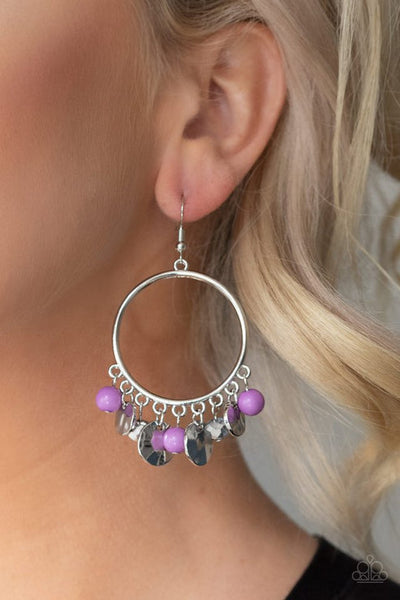 Chroma Chimes Purple Earring