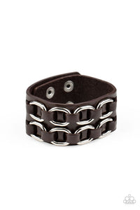 Throttle It Out Brown Urban Bracelet