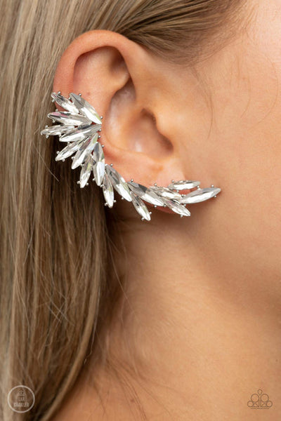 Because ICE Said So White Post Earring