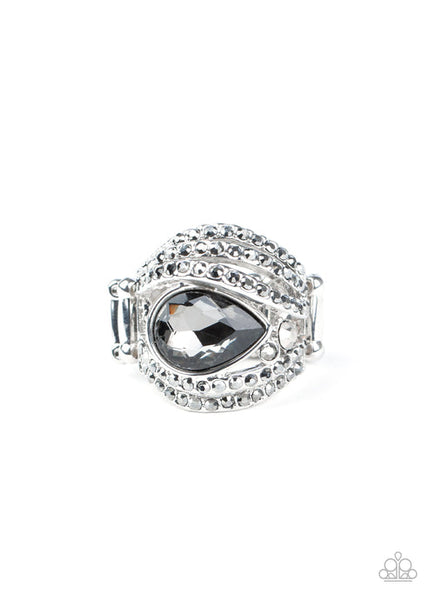 Stepping Up The Glam Silver  Ring