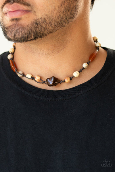 Island Grotto Brown Urban Necklace