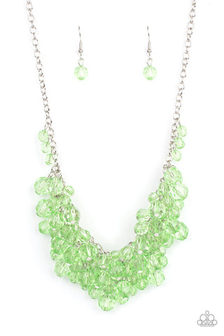 Let The Festivities Begin Green Necklace