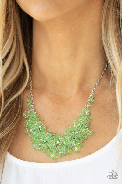 Let The Festivities Begin Green Necklace