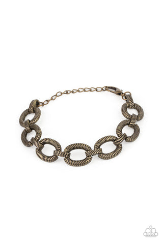 Industrial Amazon Brass Bracelet