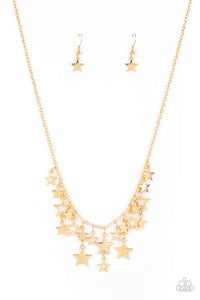 Stellar Stardom Gold Necklace