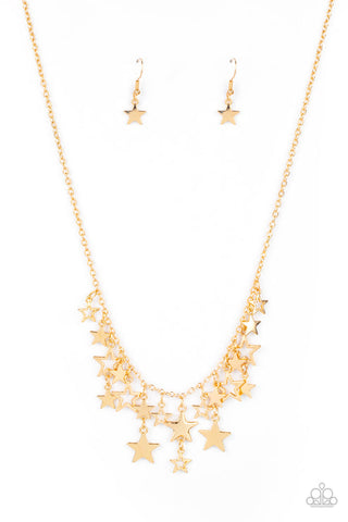 Stellar Stardom Gold Necklace