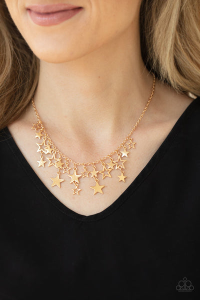 Stellar Stardom Gold Necklace