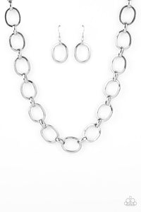 HAUTE-ly Contested Silver Necklace