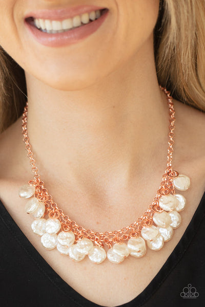 BEACHFRONT  And Center Copper Necklace