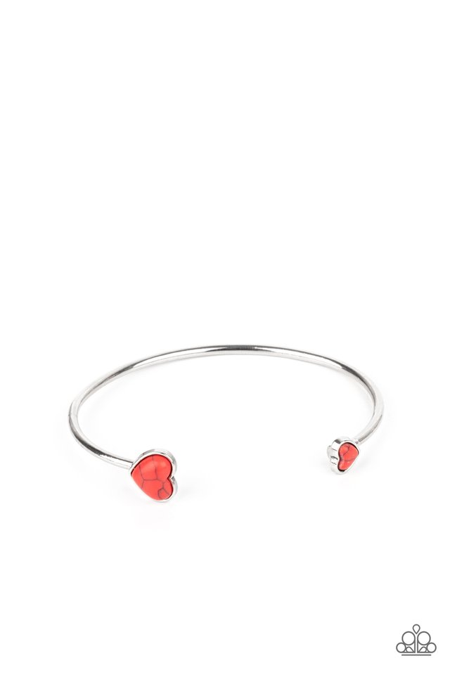 Romantically Rustic Red Bracelet