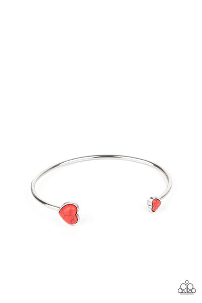 Romantically Rustic Red Bracelet