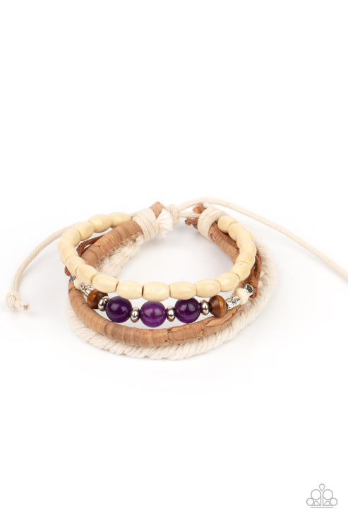 Natural-Born Navigator Purple Bracelet