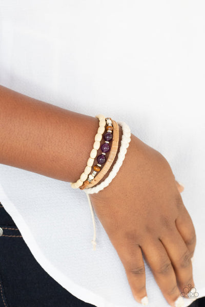 Natural-Born Navigator Purple Bracelet