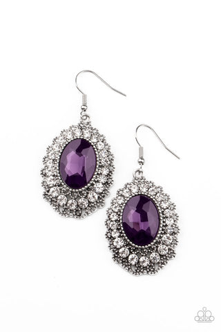 Glacial Gardens Purple Earring