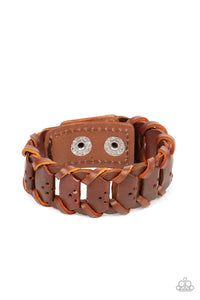 Knocked For A Loop Brown Urban Bracelet