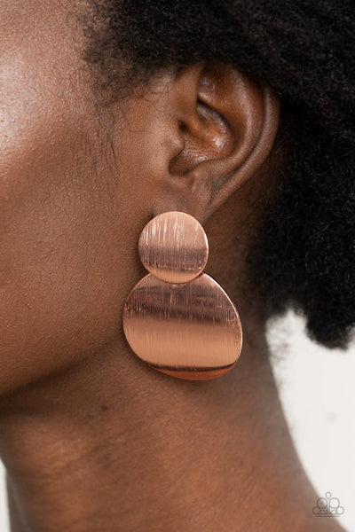 Here Today, GONG Tomorrow Copper Post Earring