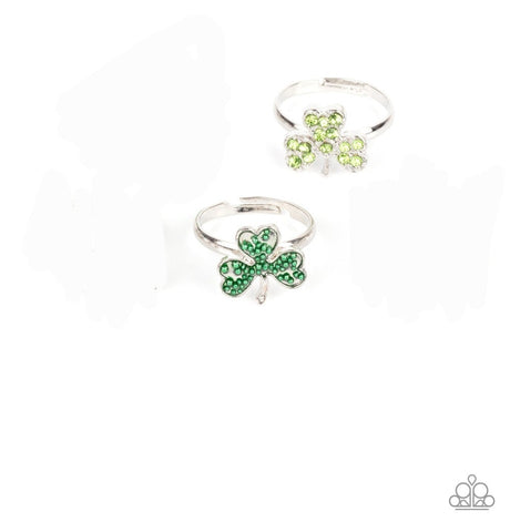 Starlet Shimmer Glitter Shamrock Rings