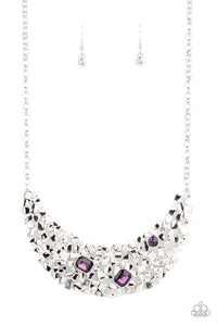 Fabulously Fragmented Purple Necklace