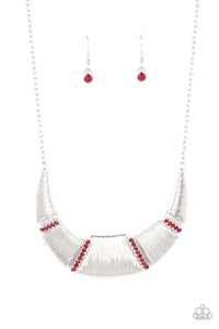 Going Through Phases Red Necklace