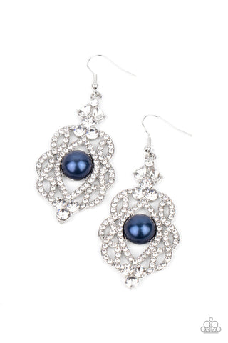 Rhinestone Renaissance Blue Earring