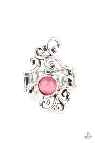 Glimmering Grapevines Pink Ring