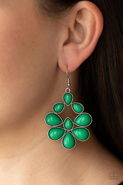 In Crowd Couture Green Earring