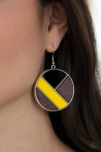 Don't Be MODest Yellow Earring