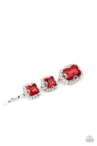 Teasable Twinkle Red Hair Clip