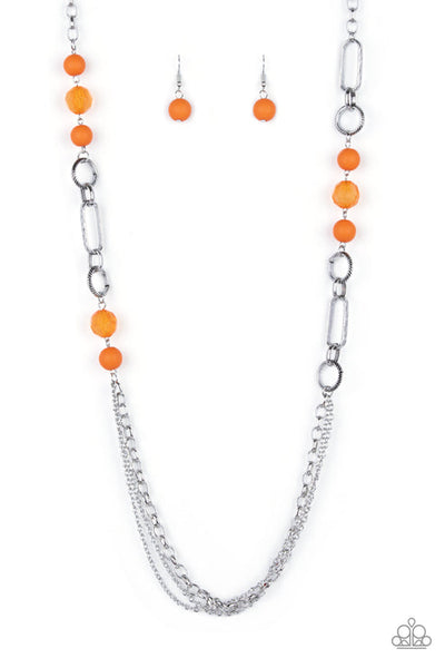 POP-ular Opinion Orange Necklace