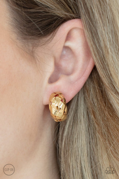 Wrought With Edge Gold Ckip-On Earring