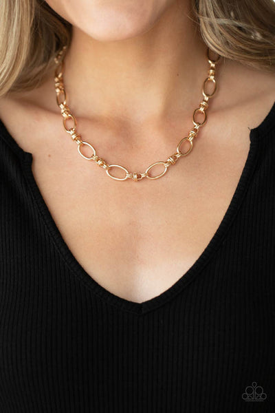 Defined Drama Gold Necklace