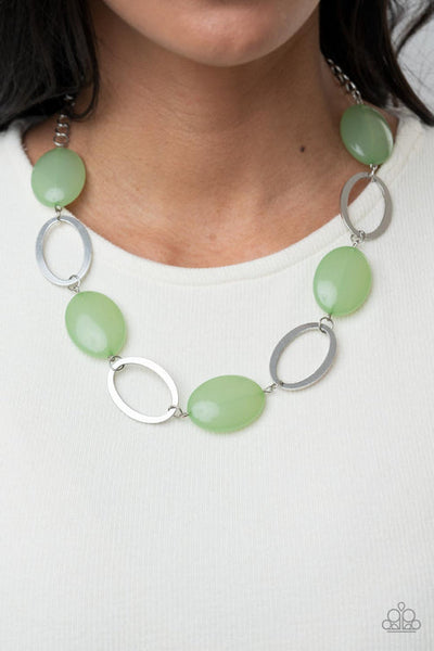 Beachside Boardwalk Green Necklace