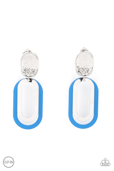 Melrose Mystery Blue Clip-On Earring