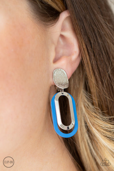 Melrose Mystery Blue Clip-On Earring