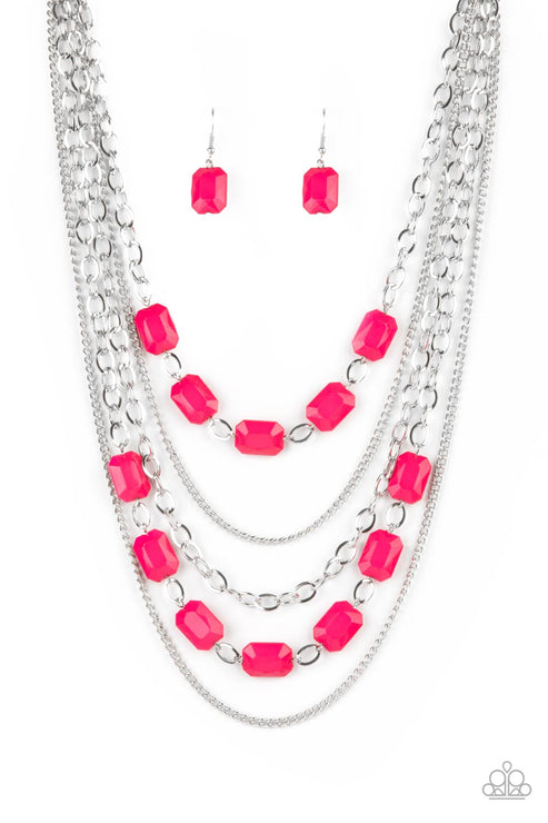 Standout Strands Pink Necklace