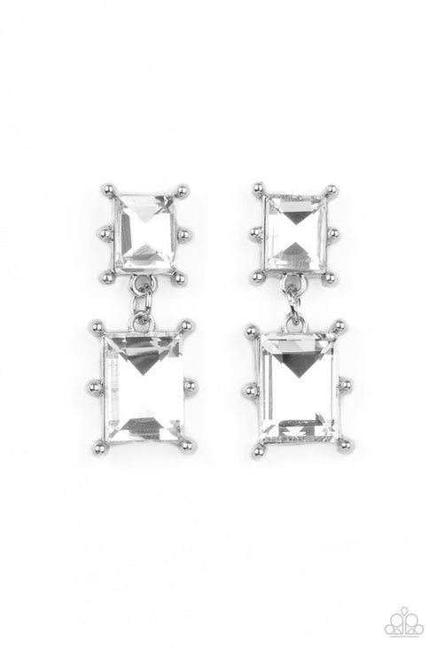 Cosmic Queen White Post Earring