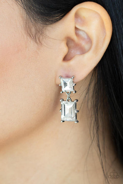 Cosmic Queen White Post Earring