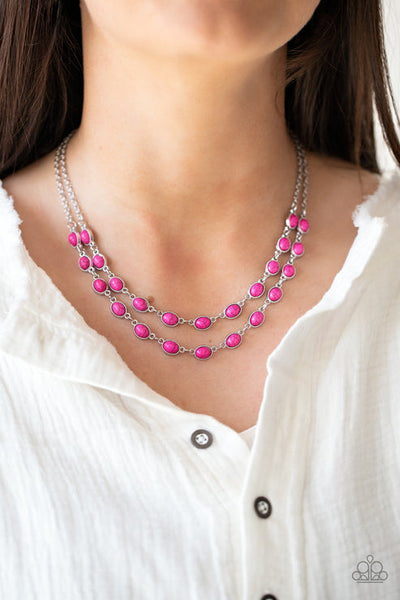 Sahara Safari Pink Necklace